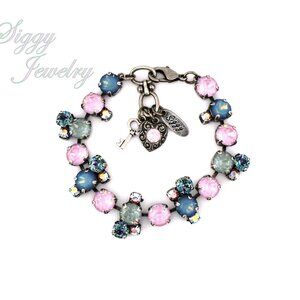 Spring Serenade Bracelet Made with Genuine Austrian Crystals in Pastels
